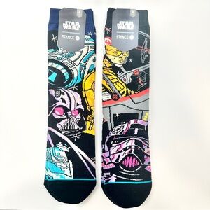 Stance Star Wars Men's Socks - Black, Blue, and Yellow